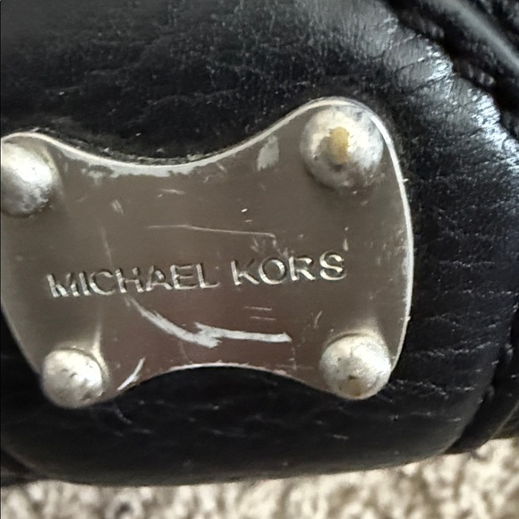 MICHAEL Michael Kors Black Satchel with Silver Hardware - Picture 2 of 8